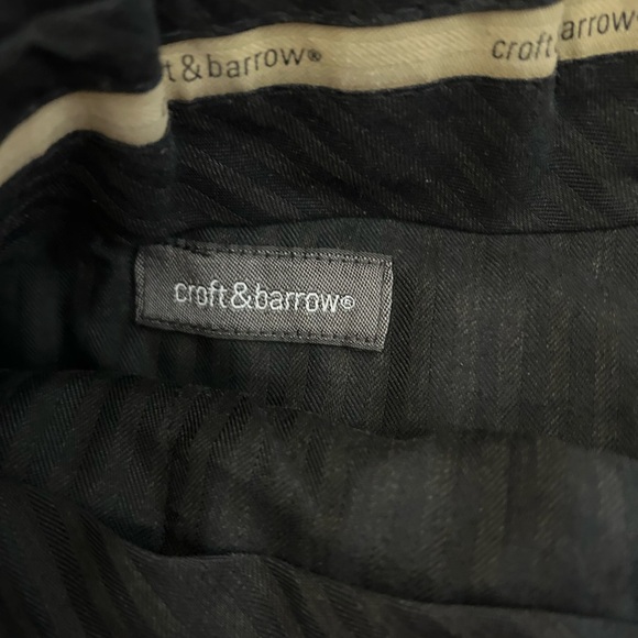 Croft & Barrow black Dress Pants 38x25.5 - Picture 2 of 5